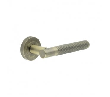Frelan JV852AB Venice Lined Door Handle On Rose - Antique Brass