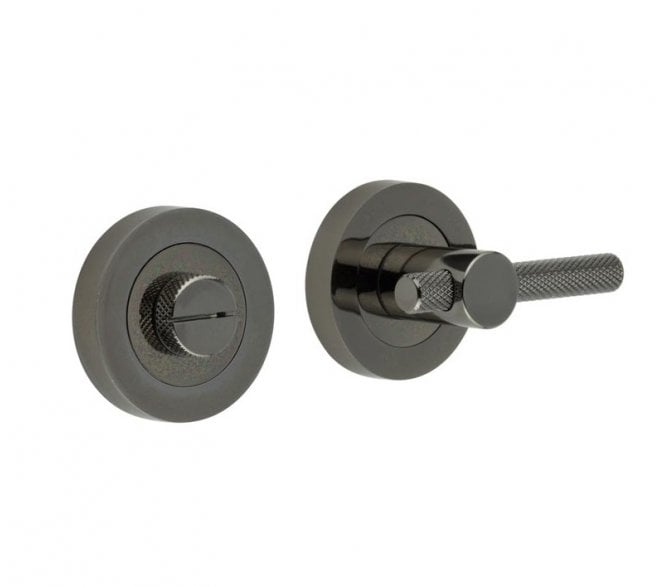 Frelan JV855 Knurled Easy Bathroom Turn & Release - Black Nickel