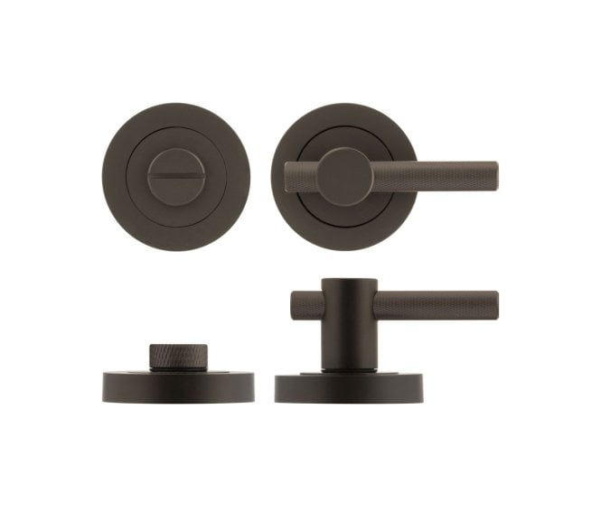 Frelan JV855 Knurled Easy Bathroom Turn & Release - Dark Bronze