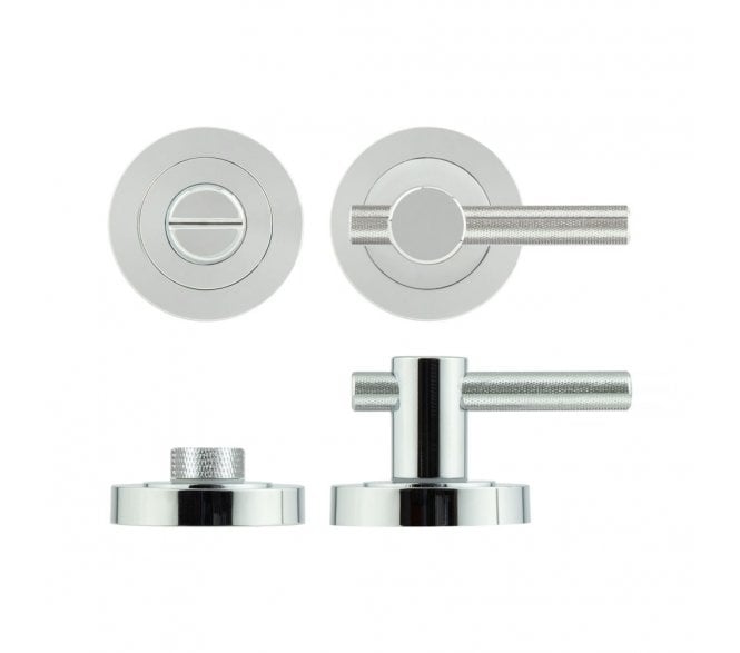 Frelan JV855 Knurled Easy Bathroom Turn & Release - Polished Chrome