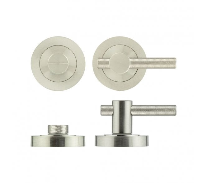 Frelan JV855 Knurled Easy Bathroom Turn & Release - Satin Nickel