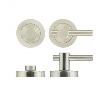 Frelan JV855 Knurled Easy Bathroom Turn & Release - Satin Nickel