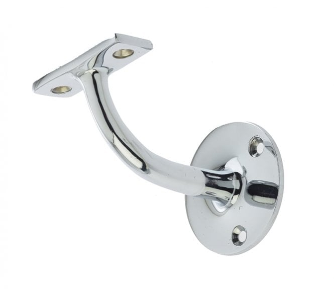Frelan JV85HAPC Solid Brass Handrail Brackets - Polished Chrome