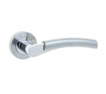 Frelan JV860PCSC Capri Lever On Round Rose - Polished Chrome/Satin Chrome