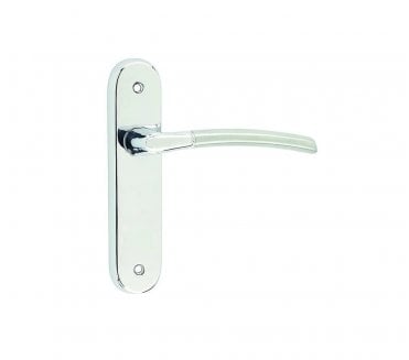 Frelan JV862PCSC Lorenzo Door Handles On Backplate - Polished Chrome/Satin Chrome