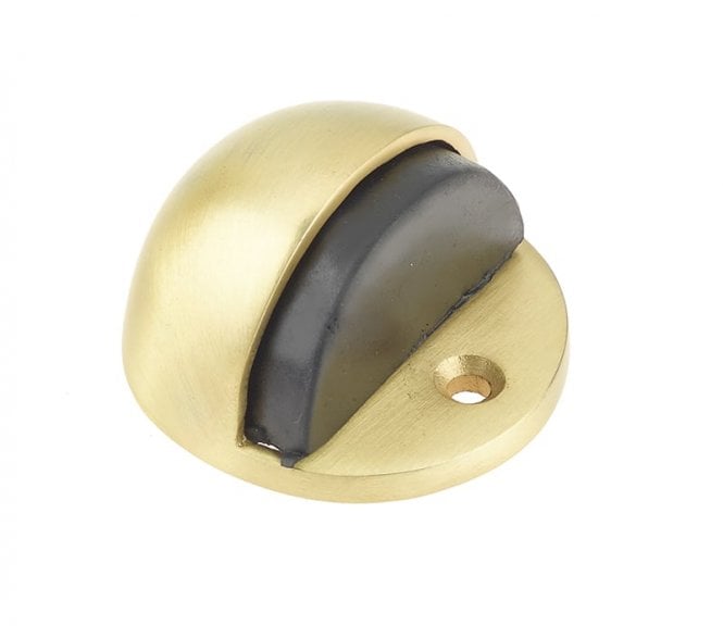 Frelan JV86SB Oval Floor Mounted Door Stop - Satin Brass