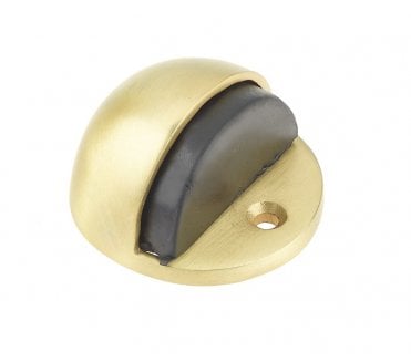 Frelan JV86SB Oval Floor Mounted Door Stop - Satin Brass