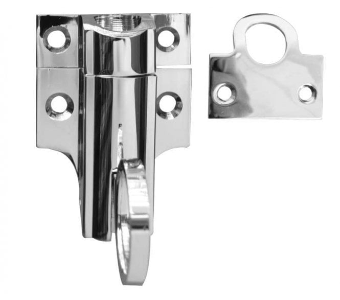 Frelan JV950PC Fanlight Catch - 45x45mm - Polished Chrome