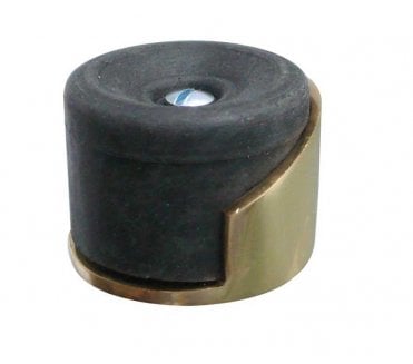 Frelan JV9529PB Shielded Floor Mounted Door Stop - Polished Brass