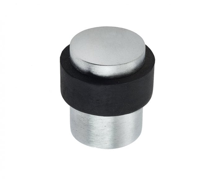 Frelan JV9565SC Cylindrical Floor Mounted Door Stop - Satin Chrome