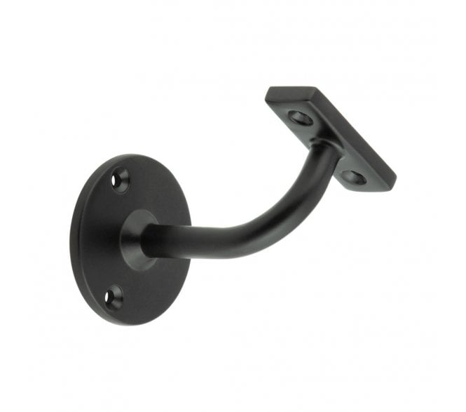Frelan JV95AMB Handrail Bracket - 70mm - Matt Black