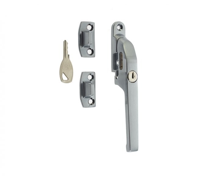 Frelan JW78L Modern Locking Casement Fastener - Satin Chrome