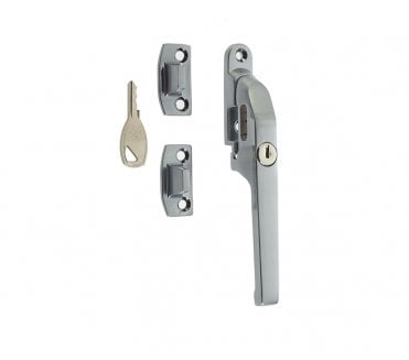Frelan JW78L Modern Locking Casement Fastener - Satin Chrome