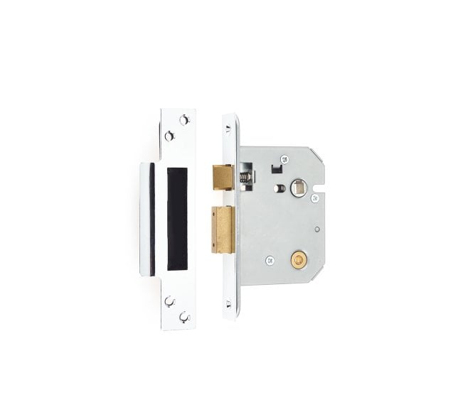 Frelan Mortice Bathroom Locks - Polished Chrome