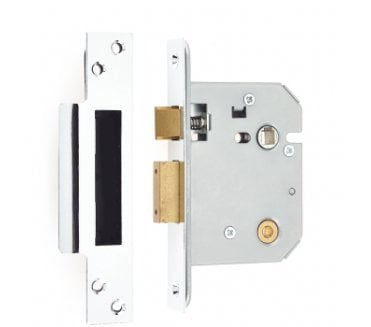 Frelan Mortice Bathroom Locks - Polished Chrome