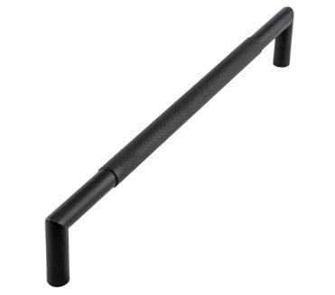 Frelan Nero Knurled Pull Handle 425mm - Matt Black