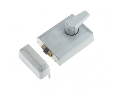 Frelan Roller Bolt Nightlatch - 60mm Backset - Satin Chrome