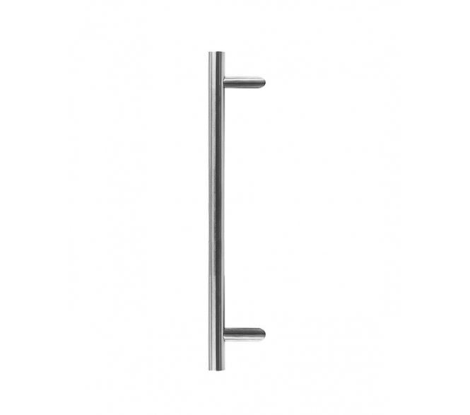 Frelan Stainless Steel Cranked Guardsman Pull Handle 600mm - Satin