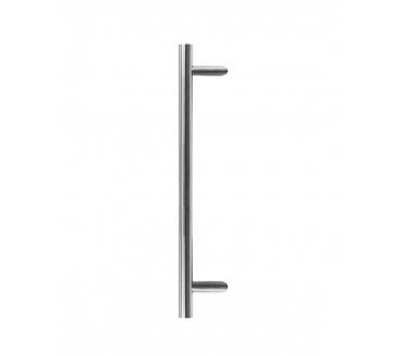 Frelan Stainless Steel Cranked Guardsman Pull Handle 600mm - Satin