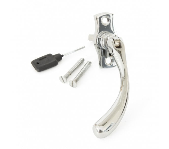 From The Anvil 20415L Peardrop Locking Espag Fastener (Left Hand) - Polished Chrome
