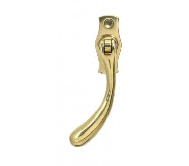 From The Anvil 20419L Peardrop Locking Espag Fastener (Left Hand) - Polished Brass