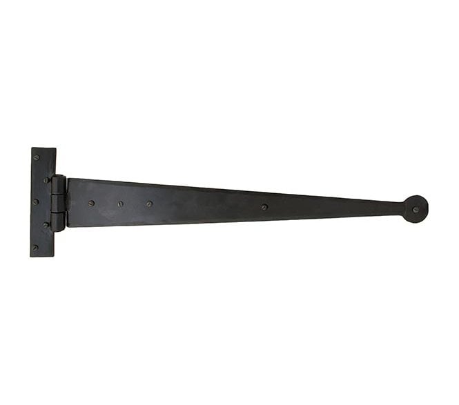From The Anvil 33009 450mm Penny End Tee Hinges (Pair) - Black