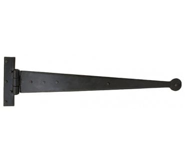 From The Anvil 33009 450mm Penny End Tee Hinges (Pair) - Black