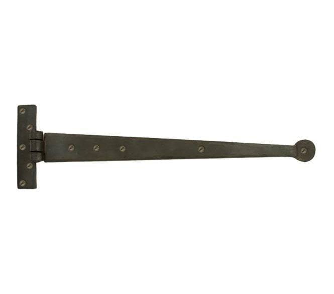 From The Anvil 33010 450mm Penny End Tee Hinges  (Pair) - Beeswax