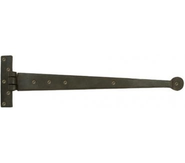 From The Anvil 33010 450mm Penny End Tee Hinges  (Pair) - Beeswax