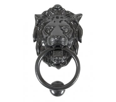 From The Anvil 33018 Lion Head Knocker - Black