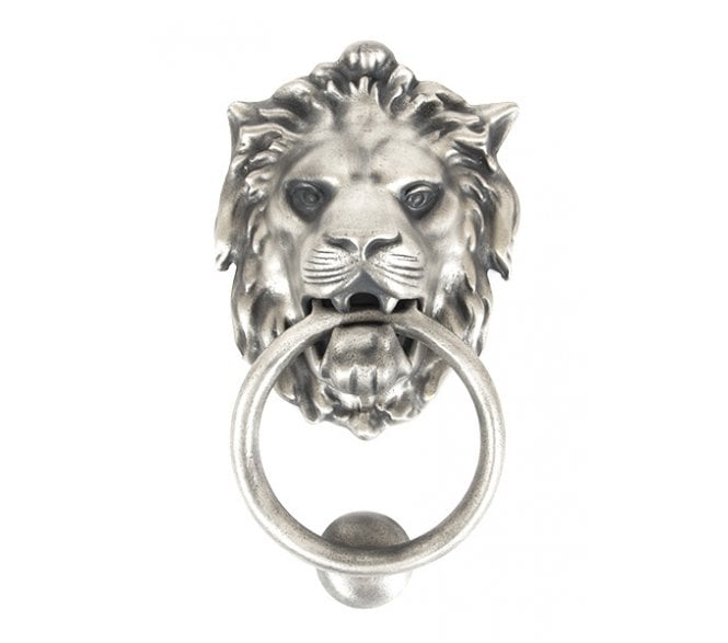 From The Anvil 33019 Lion Head Knocker - Antique Pewter
