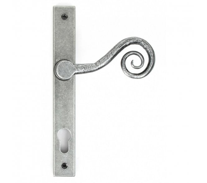 From The Anvil 33038R Monkeytail Espag Multi-point Lock Set - Pewter