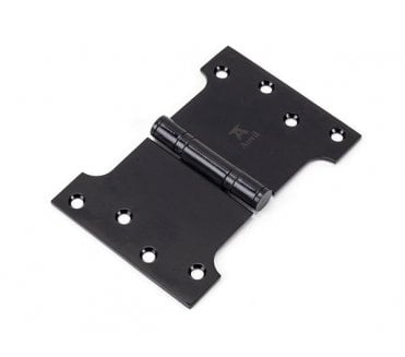 From The Anvil 33047 Stainless Steel 4x6 Parliament Hinges (Pair) - Black