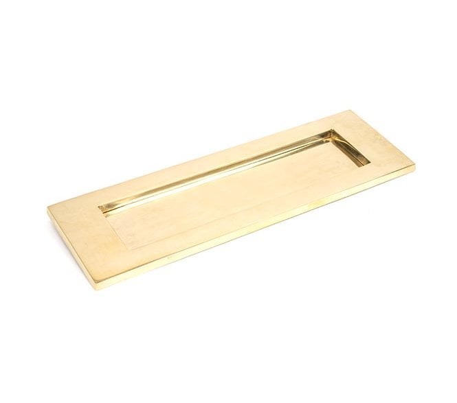 From The Anvil 33050 Period Letter Plate 324x108mm - Polished Brass