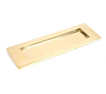 From The Anvil 33050 Period Letter Plate 324x108mm - Polished Brass