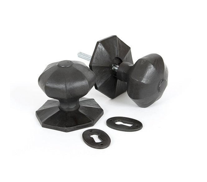 From The Anvil 33064 Large Octagonal Mortice/Rim Knob Set - Beeswax