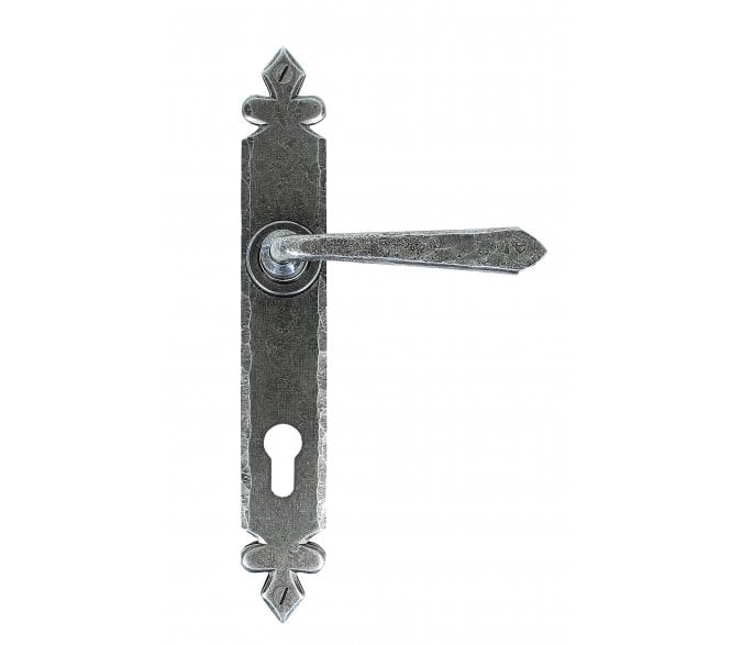 From The Anvil 33068 Cromwell Lever Espag. Multipoint Lock Set - Pewter