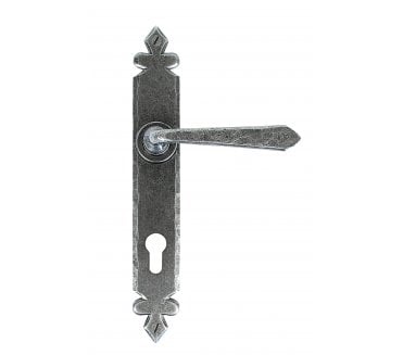 From The Anvil 33068 Cromwell Lever Espag. Multipoint Lock Set - Pewter
