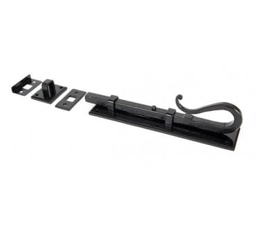From The Anvil 33074 8 Shepherd's Crook Bolt - Black