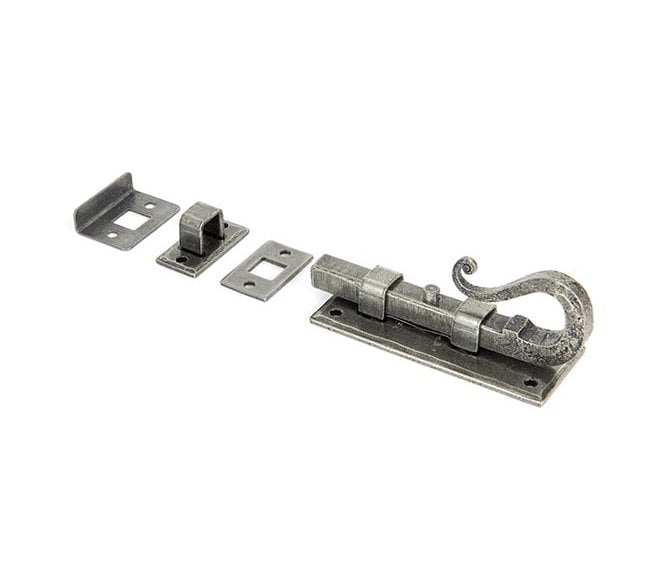 From The Anvil 33075 4 Shepherd's Crook Bolt - Pewter
