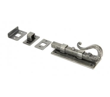 From The Anvil 33075 4 Shepherd's Crook Bolt - Pewter
