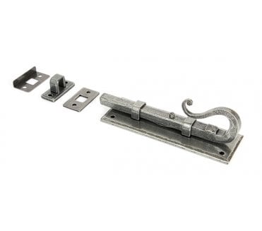 From The Anvil 33076 6 Shepherd's Crook Bolt - Pewter