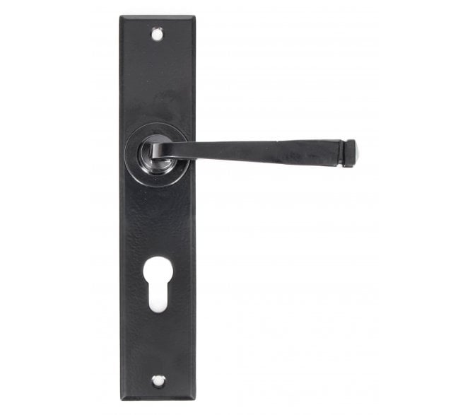 From The Anvil 33092 Avon Large Euro Profile Lock Set (72mm centres) - Black