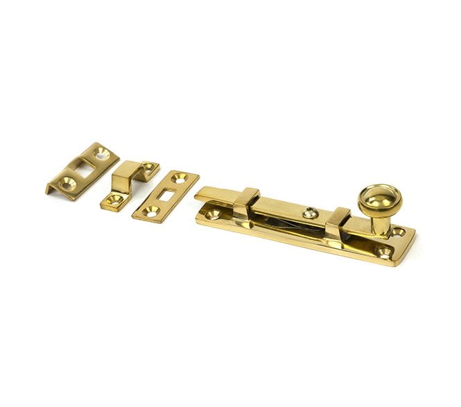 From The Anvil 33096 4 Universal Knob Bolt - Polished Brass