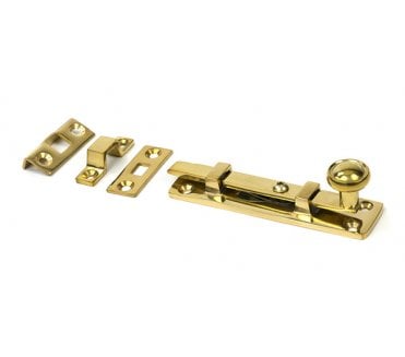 From The Anvil 33096 4 Universal Knob Bolt - Polished Brass