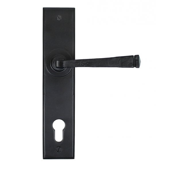 From The Anvil 33123 Avon Lever Espag Lock Set (92mm centres) - Black