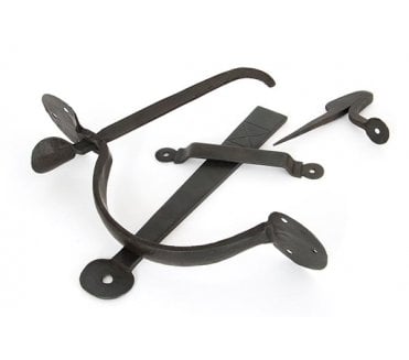 From The Anvil 33159 Heavy Bean Thumblatch Set -Beeswax