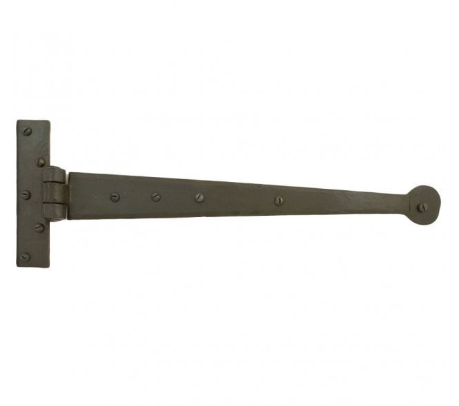 From The Anvil 33184 400mm Penny End Tee Hinges (Pair) - Beeswax