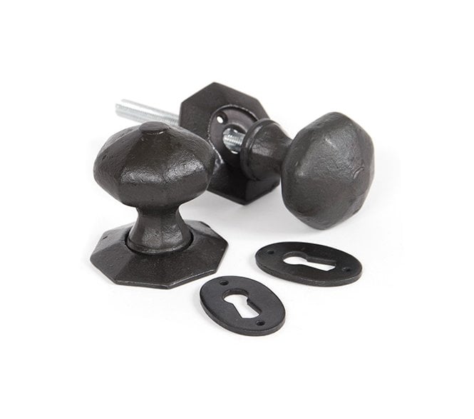 From The Anvil 33228 Octagonal Mortice/Rim Knob Set - Beeswax