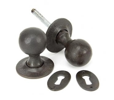 From The Anvil 33230 Round Mortice/Rim Knob Set - Beeswax